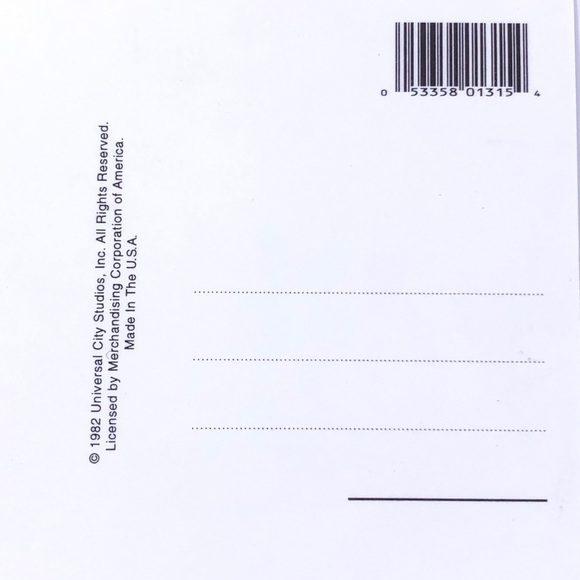 Vintage Universal City Studios ET Post Card San Francisco - Picture 3 of 4